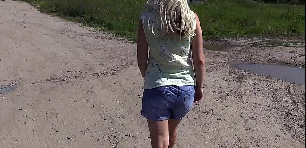  Compilation of amateur scenes with a golden shower in outdoors.